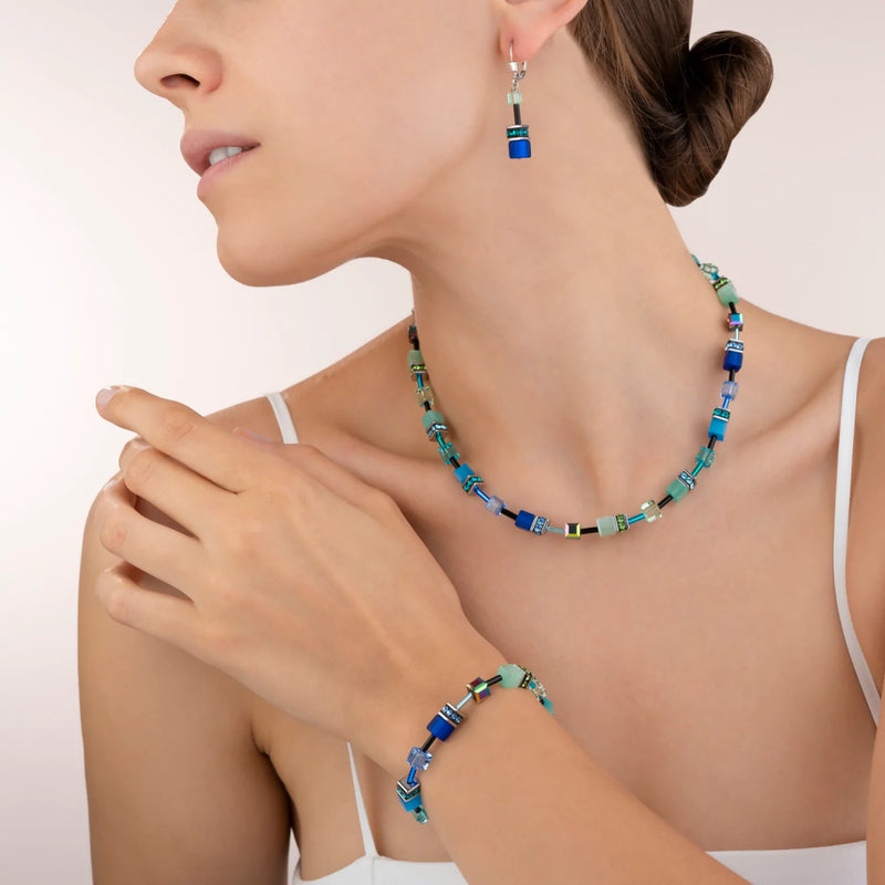 COEUR DE LION Iconic Bright Blue-Green GeoCUBE® Bracelet