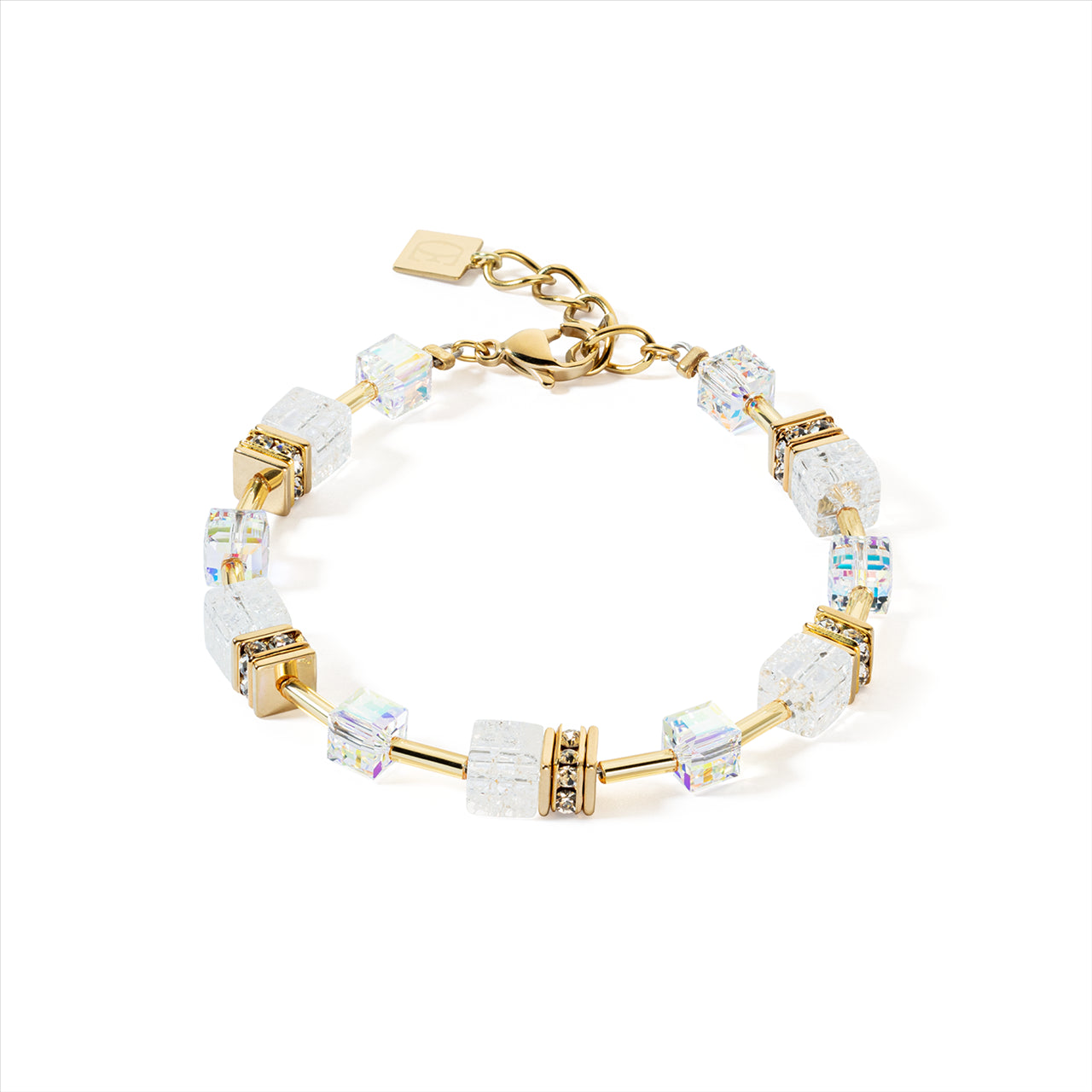 Coeur de Lion Gold White Nature Iconic GeoCUBE® Bracelet