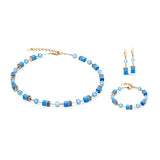 Coeur de Lion Monochromatic Blue Iconic GeoCUBE® Earrings