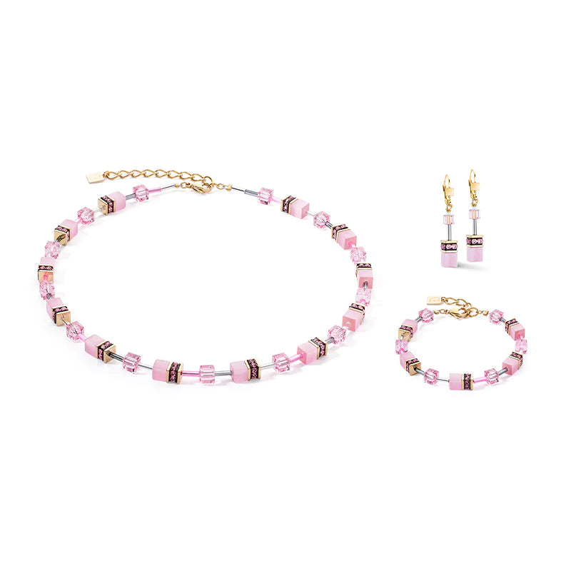 Coeur de Lion Monochromatic Pink Iconic GeoCUBE® Earrings