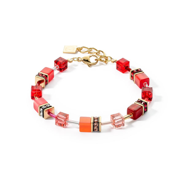 Coeur de Lion Red-Gold Iconic GeoCUBE® Bracelet