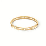 Coeur de Lion White-Gold Eternal Unity Bangle