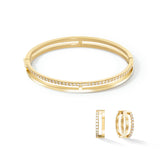 Coeur de Lion White-Gold Eternal Unity Bangle