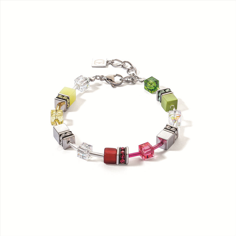 Coeur de Lion Red-Green Iconic GeoCube® Bracelet