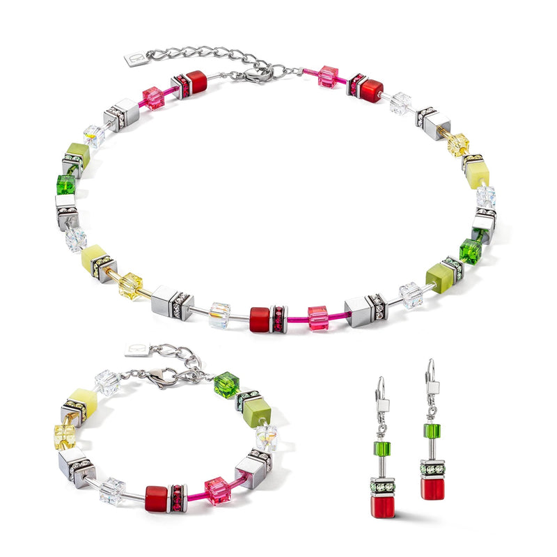 Coeur de Lion Red-Green Iconic GeoCube® Bracelet