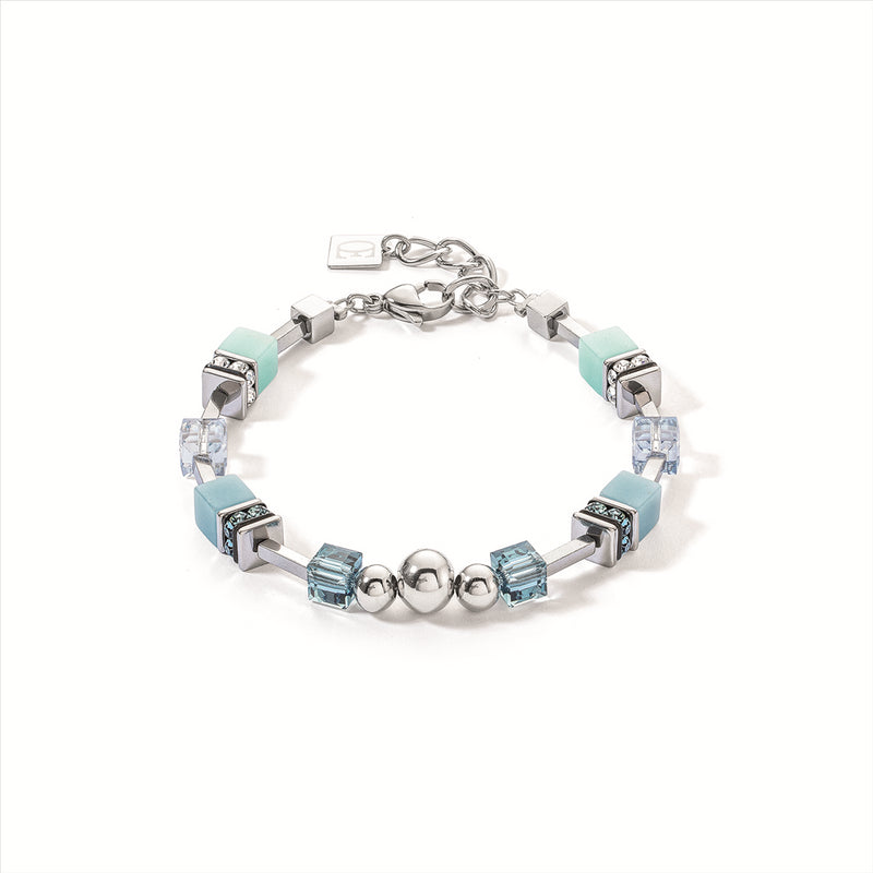 Coeur de Lion Ice Blue GeoCube® Fusion Spheres Bracelet