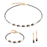 Coeur de Lion Gold-Black Sparkling Princess Bracelet