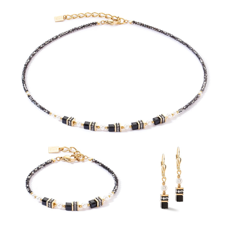 Coeur de Lion Gold-Black Sparkling Princess Bracelet