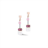 Coeur de Lion Natural Pink Ice Iconic GeoCube® Earrings