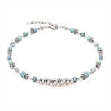 Coeur de Lion Ice Blue GeoCube® Fusion Spheres Necklace