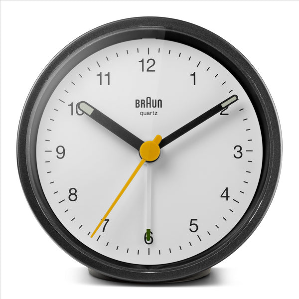 BRAUN Classic Black/White Travel Alarm Clock