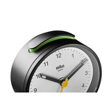 BRAUN Classic Black/White Travel Alarm Clock