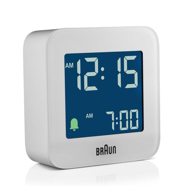 Braun Compact Travel Alarm Clock White