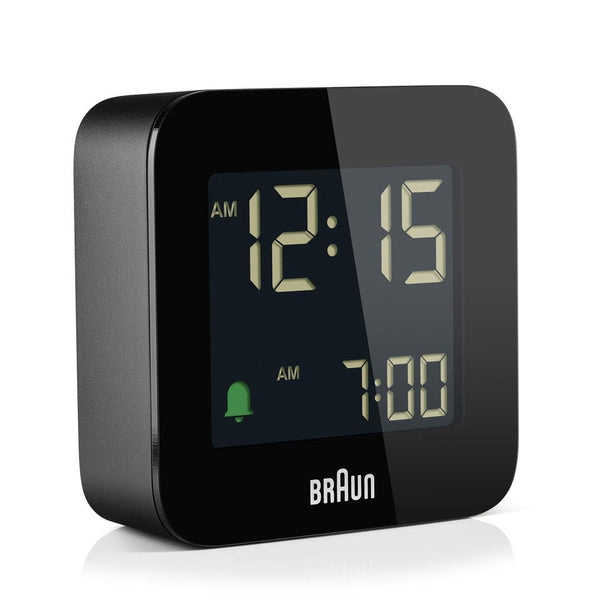 Braun Compact Travel Alarm Clock Black