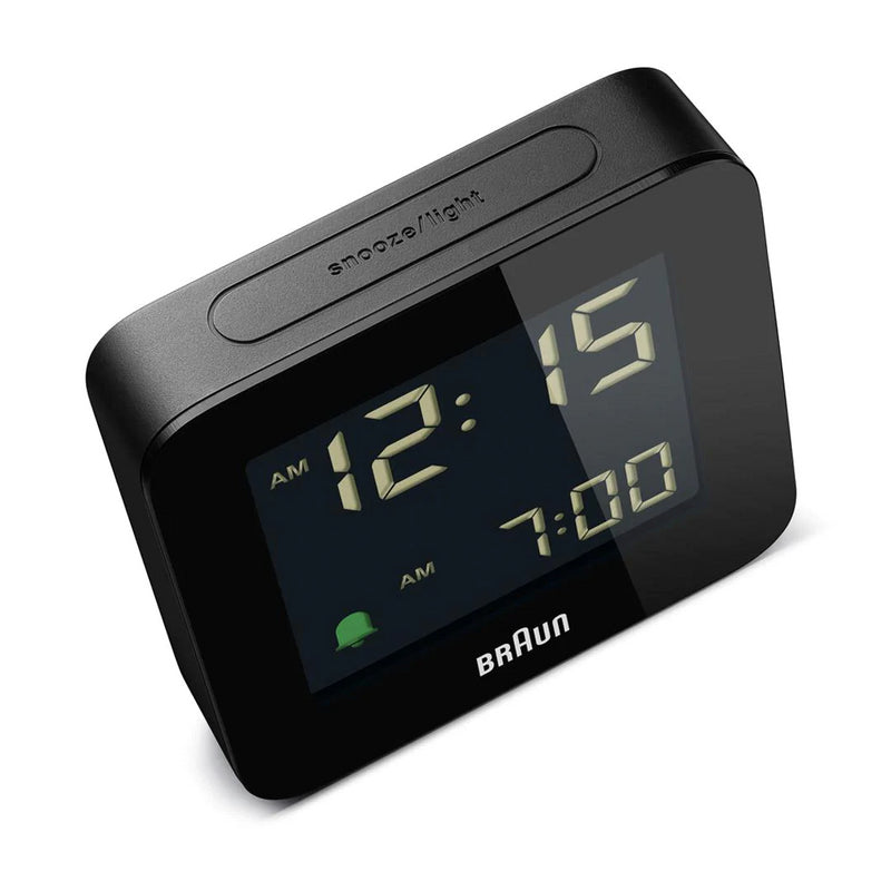 BRAUN Black Digital Alarm Clock