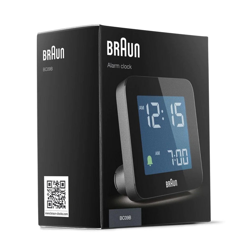 BRAUN Black Digital Alarm Clock