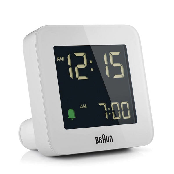 BRAUN White Digital Alarm Clock