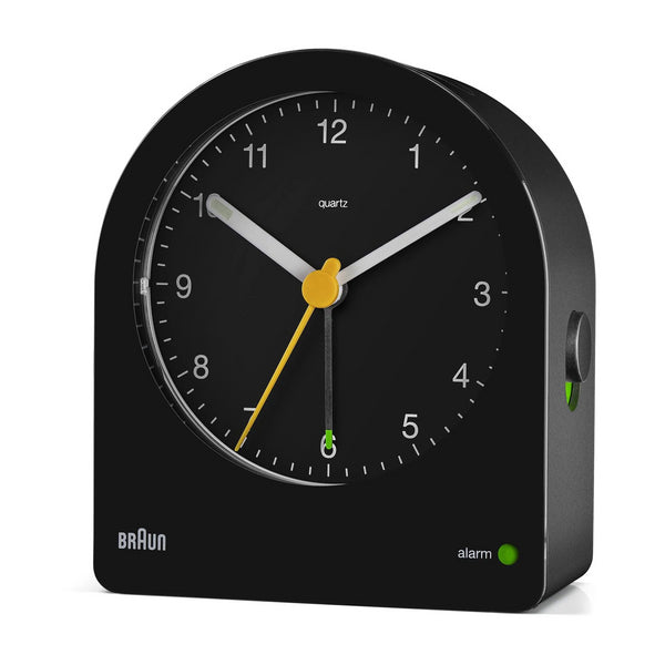 BRAUN Black Backlit Analogue Alarm Clock