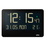 Braun Large Black Digital Wall Clock