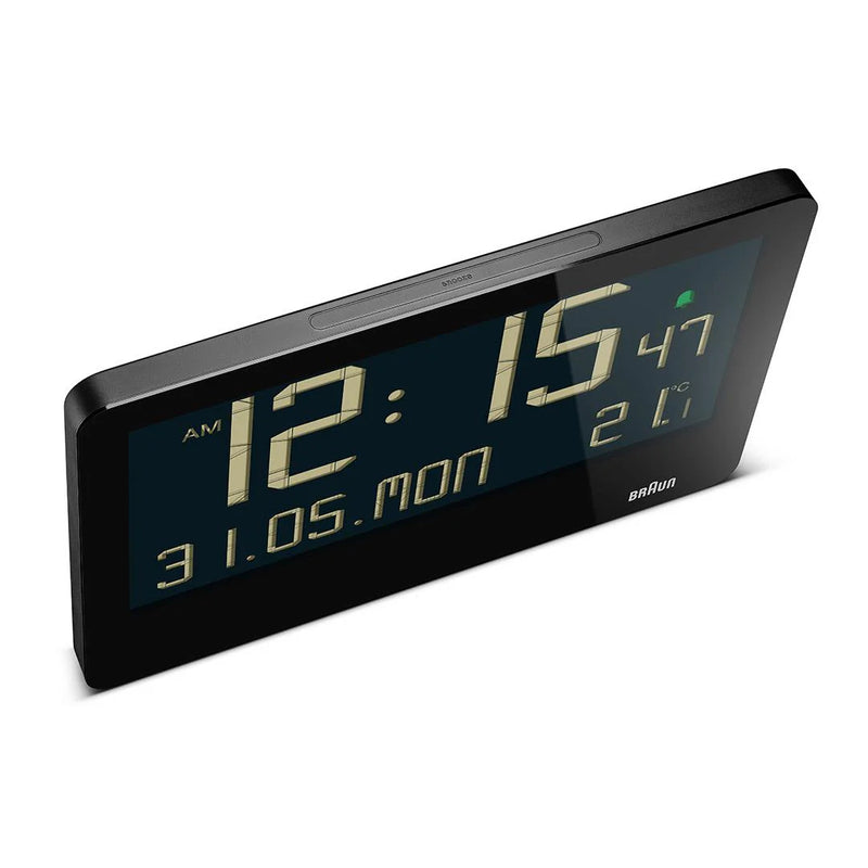 Braun Large Black Digital Wall Clock