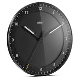 Braun Large Classic Black Wall Clock 30cm