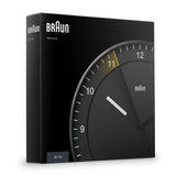 Braun Large Classic Black Wall Clock 30cm