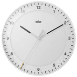 Braun Large Classic White Wall Clock 30cm