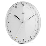 Braun Large Classic White Wall Clock 30cm