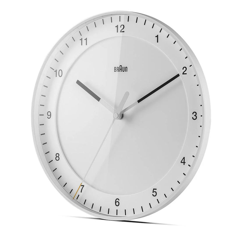 Braun Large Classic White Wall Clock 30cm