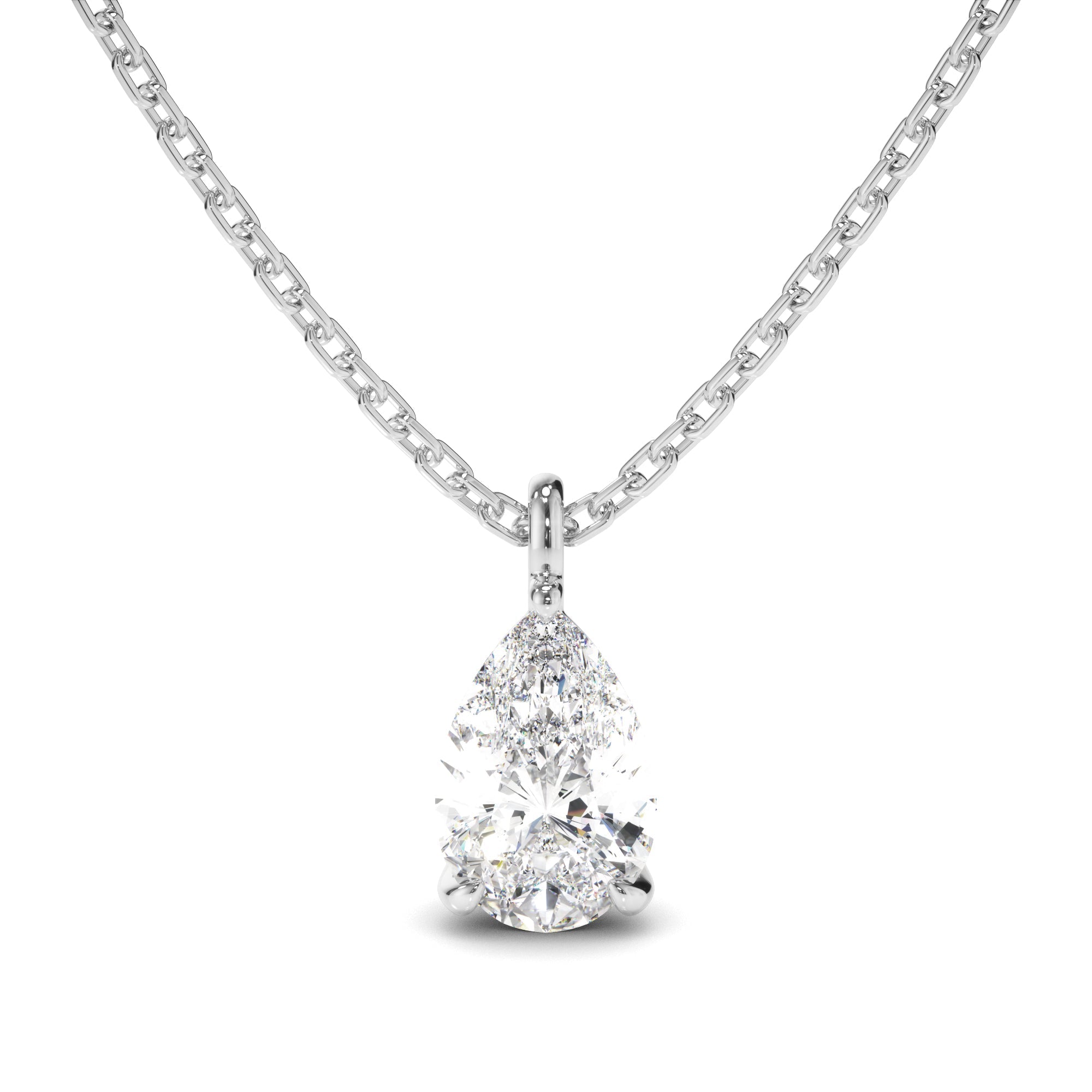 Pear Cut Diamond Pendant