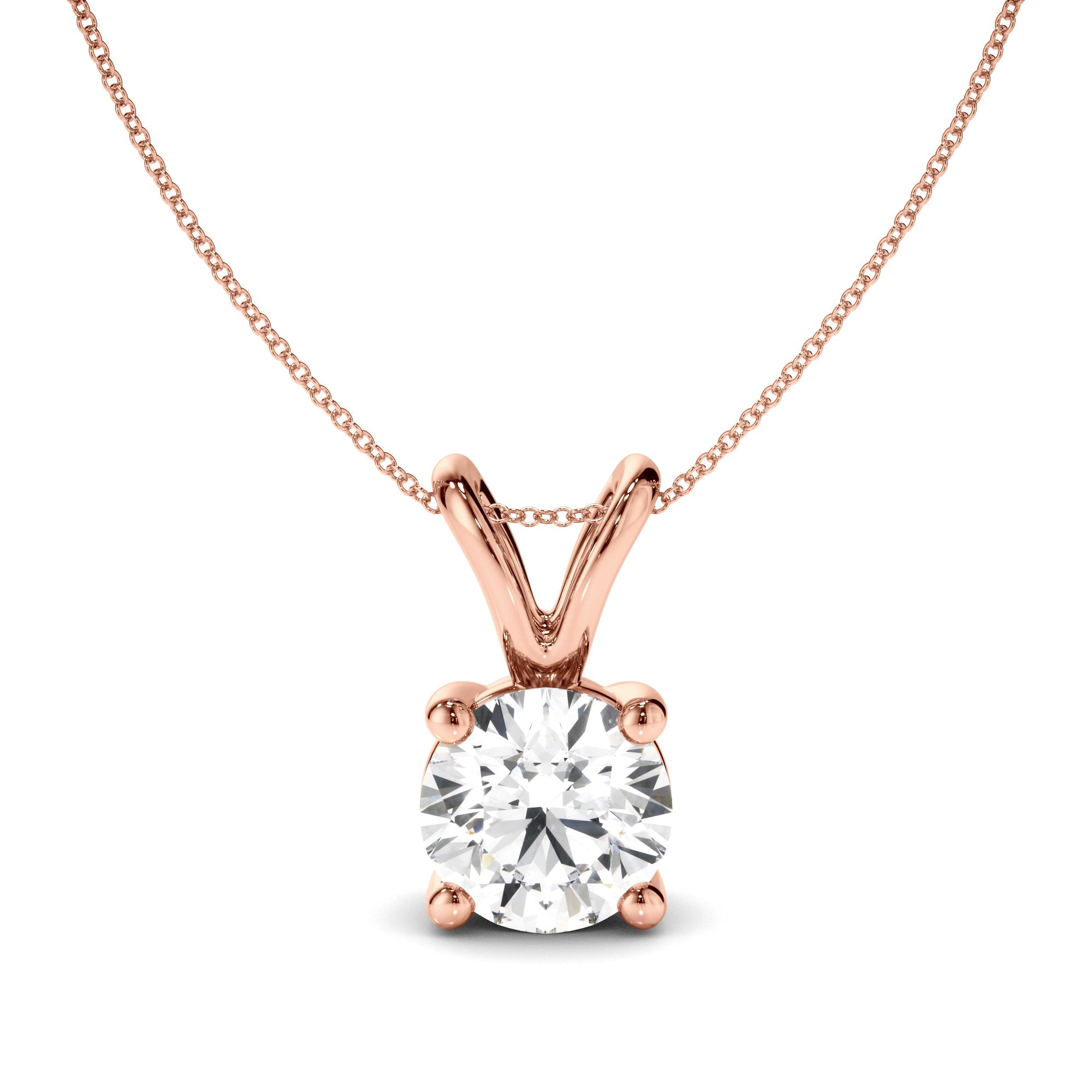 Round Brilliant Cut Diamond Pendant