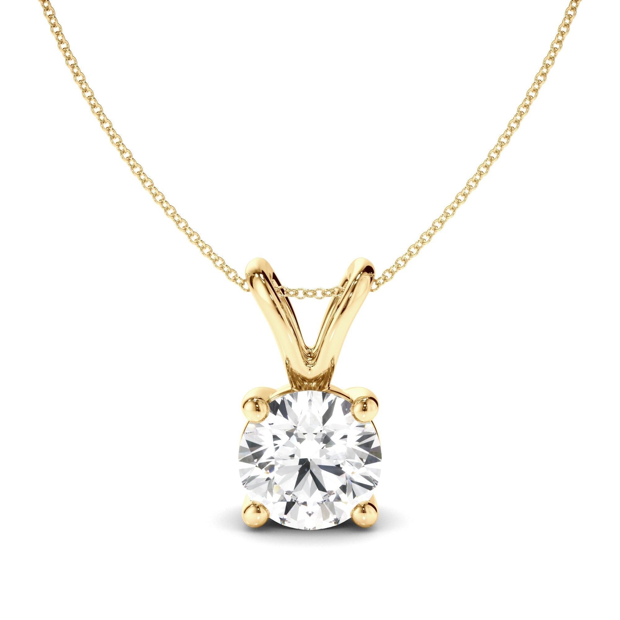 Round Brilliant Cut Diamond Pendant