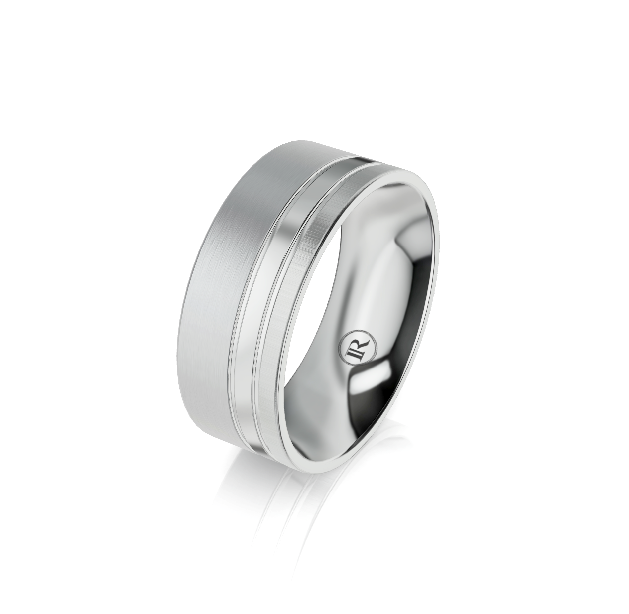 9ct White Gold Wedding Ring
